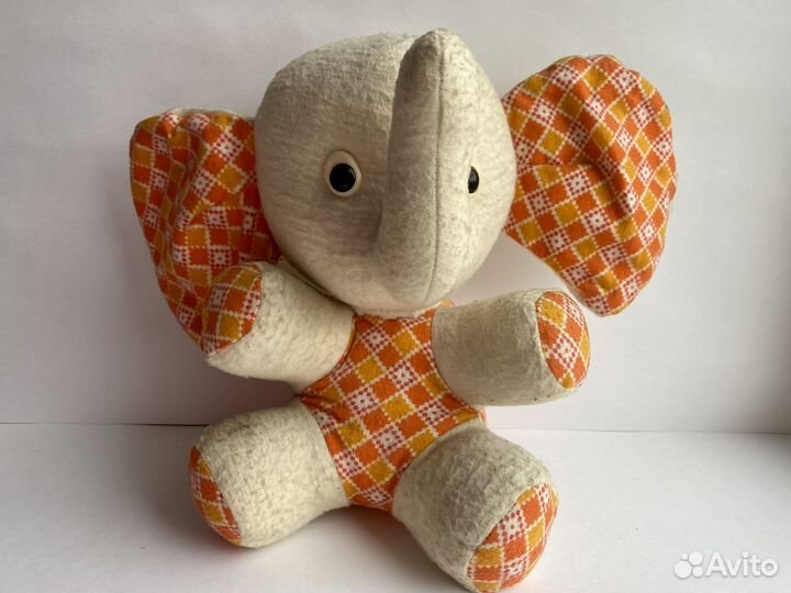 Слоник слоненок мягкая игрушка СССР 60 целый 24 см