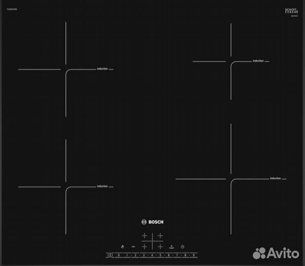 Индукционная панель bosch 6 serie PUE651FB5E новая