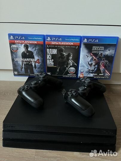 Sony PS4 pro 1 tb + игры