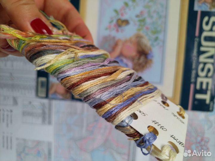 Dimensions остатки ниток от родных наборов