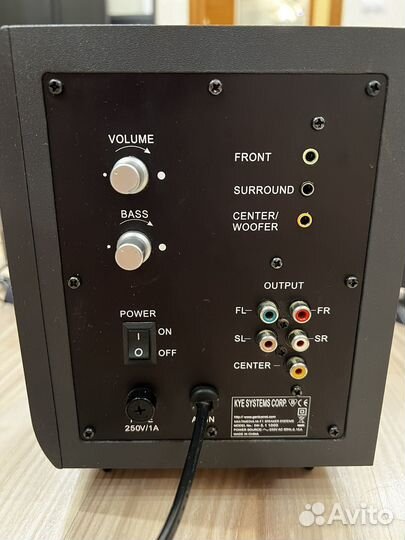 Компьютерные колонки genius 5.1 1000