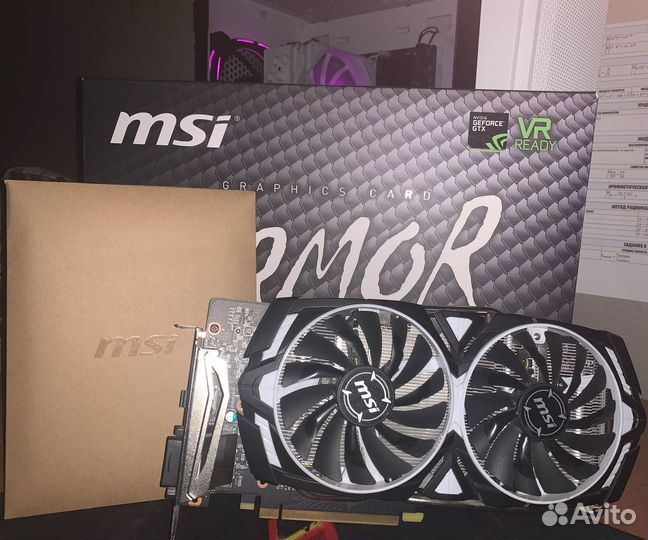 Видеокарты GTX 1060 armor OC 6 gb