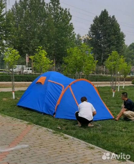Палатка 3-х местная с прихожей (405х215хh170)
