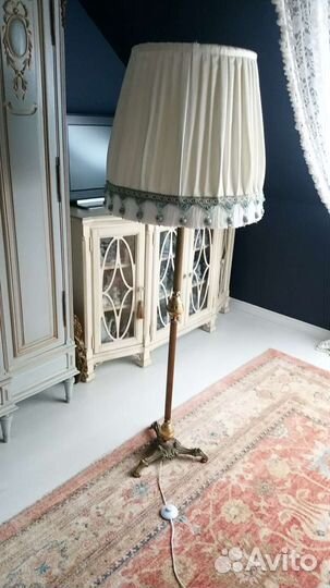 Торшер антикварный бронза, латунь