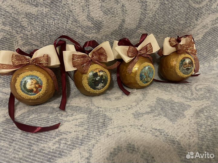 Новогодние шары ручной работы