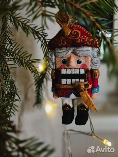 Ватная игрушка. Щелкунчик