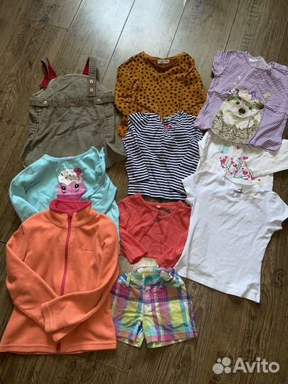 Вещи пакетом на девочку 80-116
