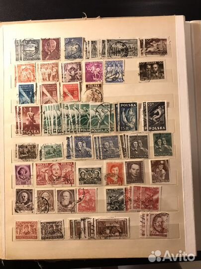 Огромный альбом марок Польши