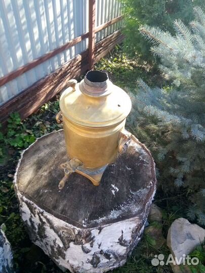 Самовар на дровах старинный