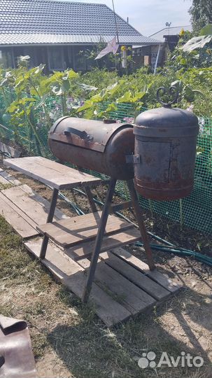 Мангал с крышей бу