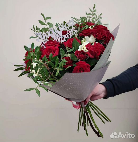 Цветы розы букет