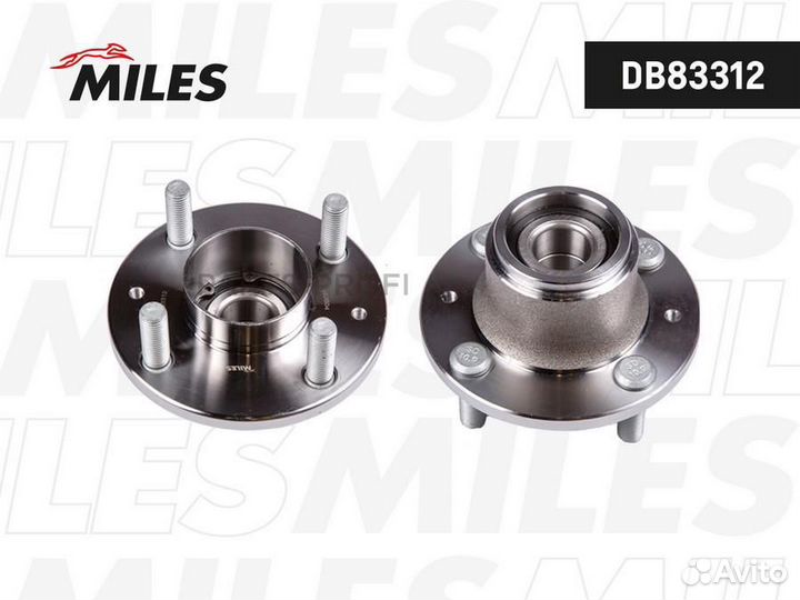 Miles DB83312 Ступица miles DB83312 chevrolet aveo II T250/255/spark III M300 05- зад