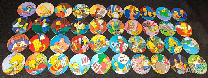 Сотки Симпсоны Simpsons Caps POG Тазо Фишки Кэпсы
