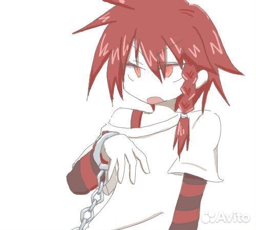 Парик красный