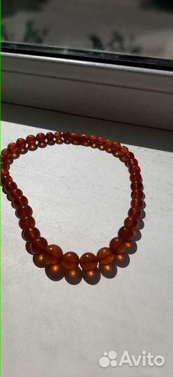 Янтарные бусы СССР