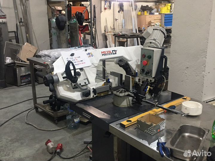 Распил резка металла на ленточнопильном станке