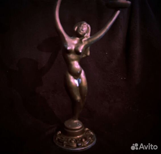 Подсвечник Алюминий Крашенный старинный