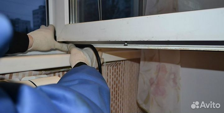 Замена уплотнительной резины на окнах