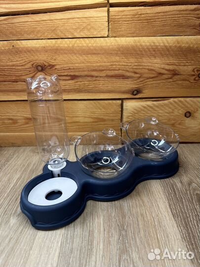 Миска для кошек и собак с поилкой