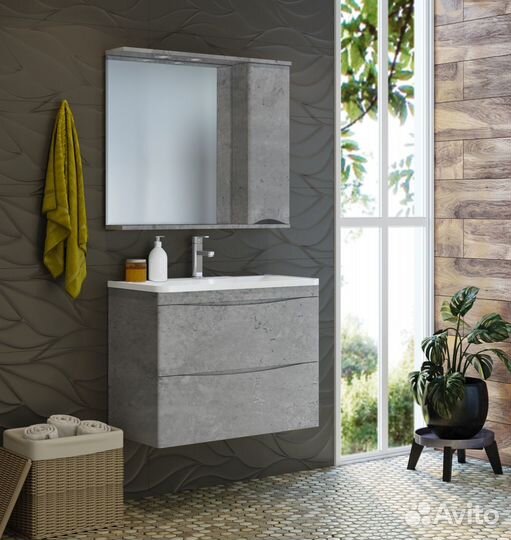 Шкаф-зеркало Misty Атлантик П-Атл-4060-050П