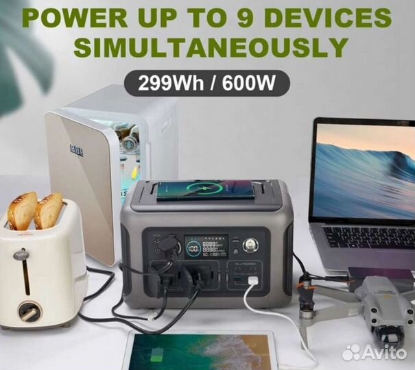 Походный павербанк 600w Allpowers акб LiFePo4 220v