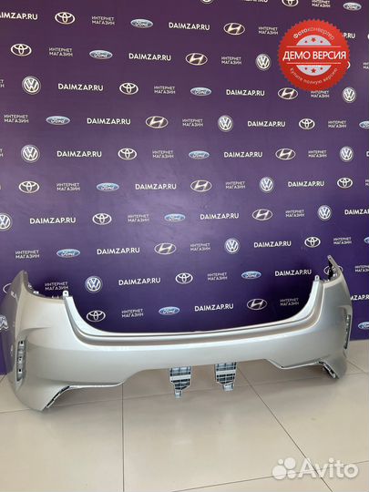 Бампер Задний Kia Rio (2020) / серебристый RHM