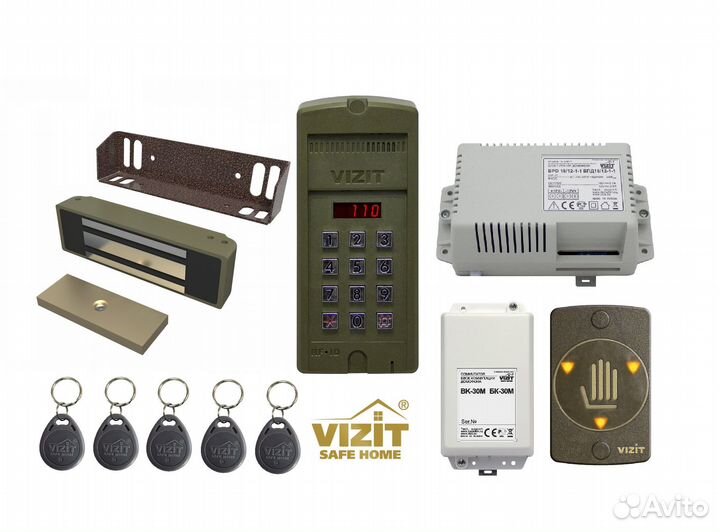 Домофон Визит, комплект до 30 абонентов