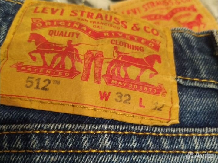 Джинсы мужские levis 512 (две пары)