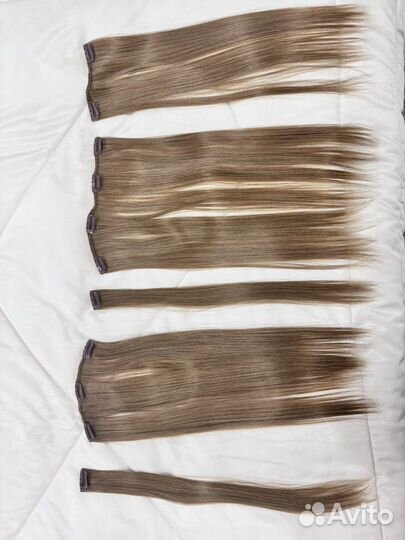 Волосы на заколках