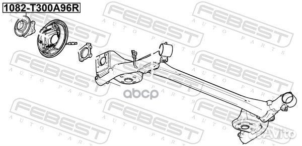 Ступица задняя chevrolet aveo 2009-2017 1082-T3