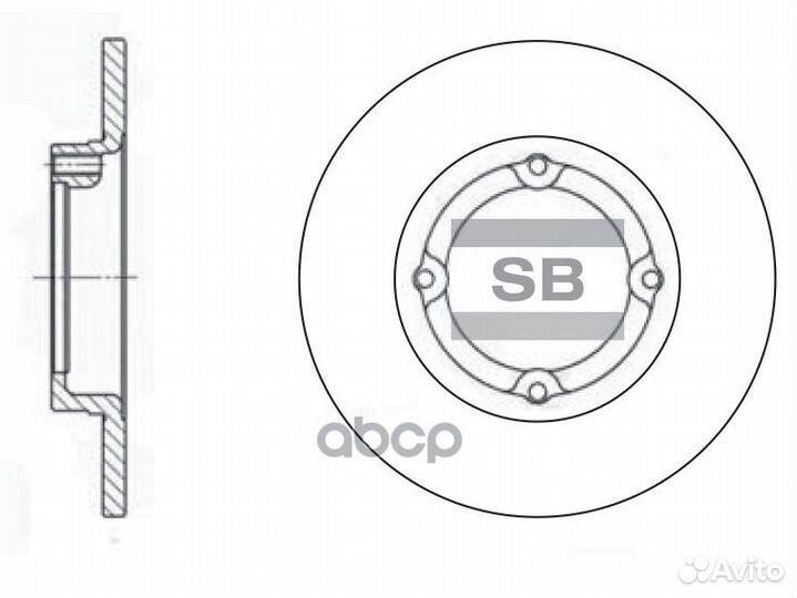 Диск тормозной SD3002 Sangsin brake