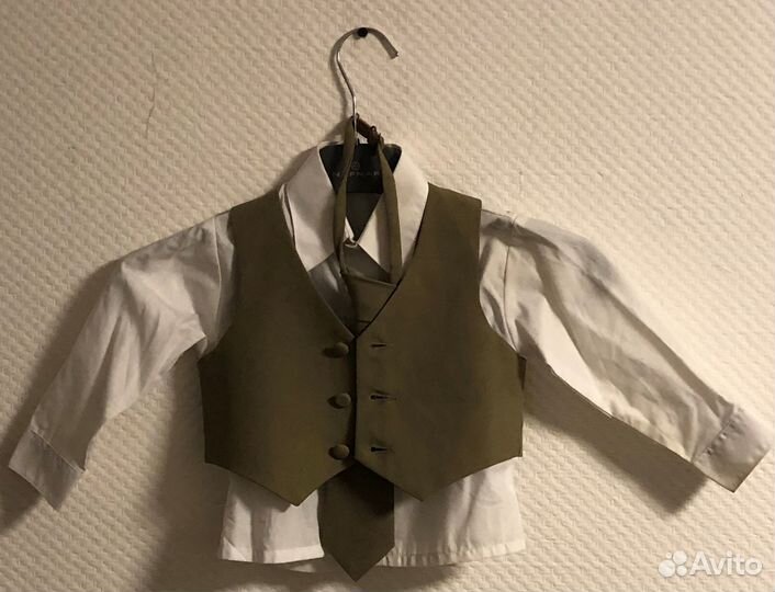 Пиджак жилет рубашка галстук на 1,5 - 2 года