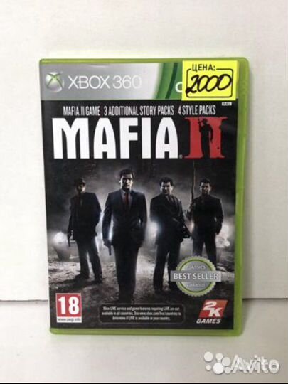 Диск Mafia 2 для Xbox 360