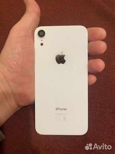 iPhone XR Заднее стекло с рамкой камеры