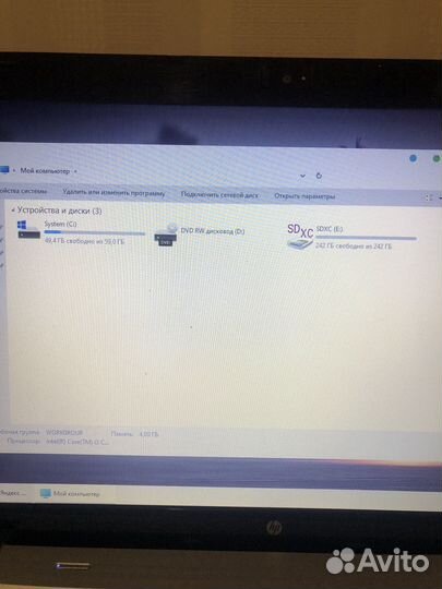 Ноутбук HP g62 ssd