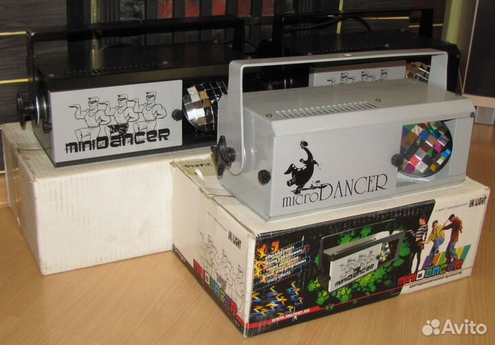 Светомузыка Micro-Minidancer 3шт Pro Цвет Gobo Mic