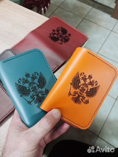 Обложка на passport кожа
