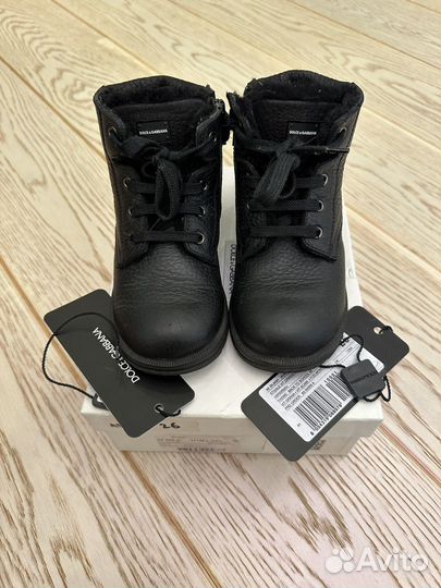 Ботинки зимние детские dolce&gabbana (оригинал)