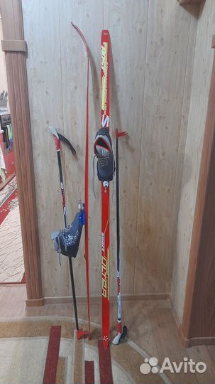 Лыжи беговые бу деревянные