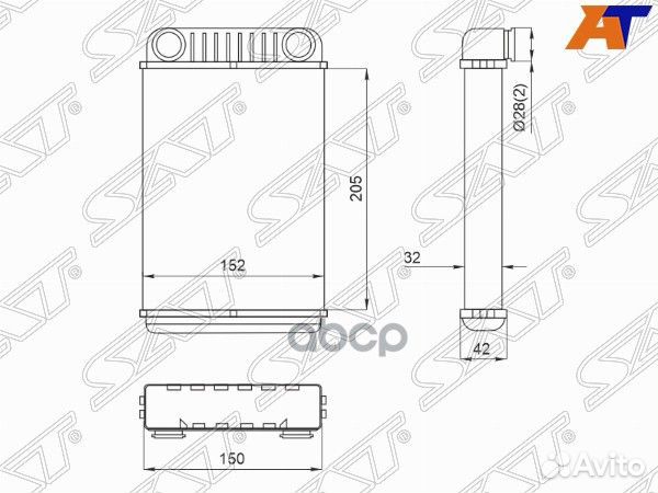 Радиатор отопителя салона chevrolet aveo 11/OP