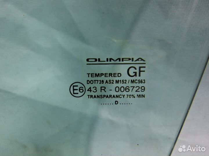 Стекло переднее заднее левое Opel Astra H / Астра