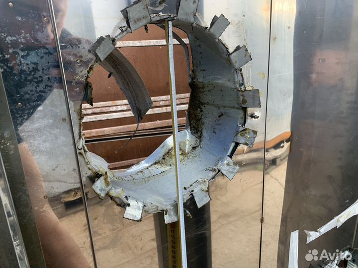 Зонт вытяжной из нержавейки островной 1700х1300х45