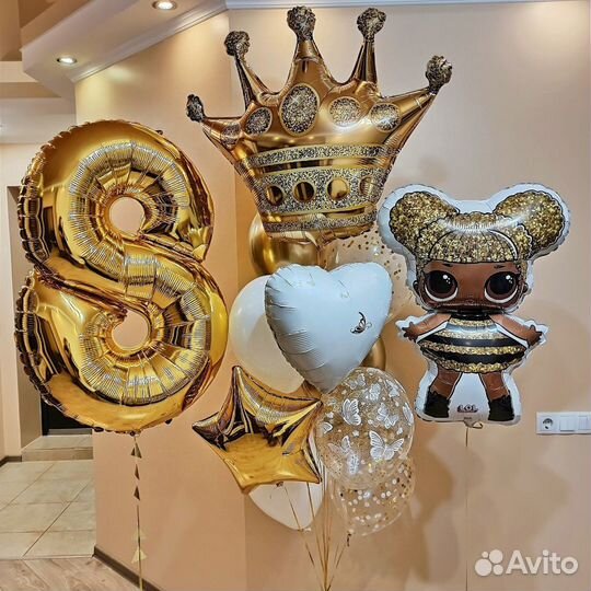 Гелиевые и воздушные шары, сердца, фигуры из шаров