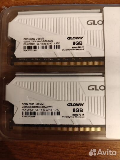 Оперативная память ddr4 gloway 3200 16 gb