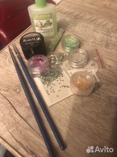 Набор для маникюра декор кисти гель краска