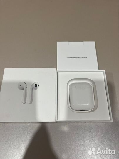 Наушники apple airpods 2 с кейсом и коробкой