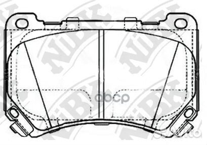 Колодки тормозные дисковые передние NiBK PN1100