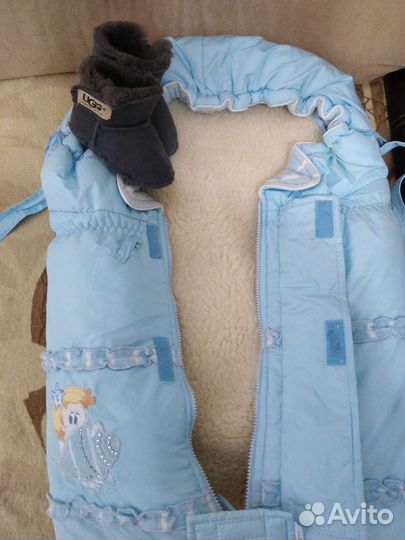 Детский зимний конверт в коляску