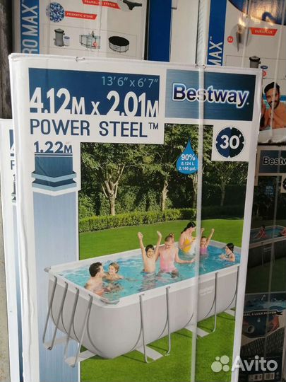 Каркасный Бассейн Bestway 4,12 х 2,01 х 122 см