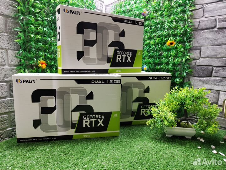 Новая Видеокарта RTX3060 12гб palit/гарантия/чек